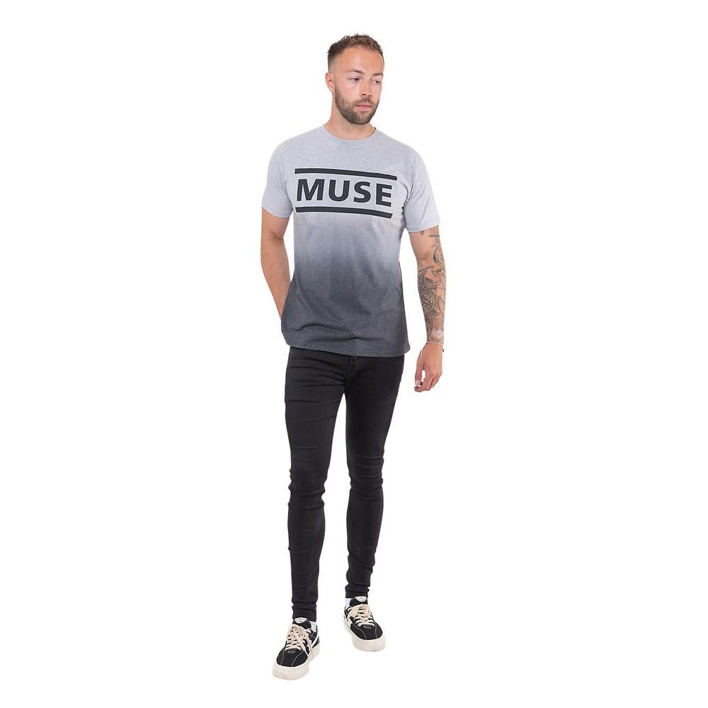 Muse Unisex Adult Dip Dye Logo T-Shirt
