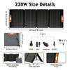 220W Portable Solar Panel 420W Foldable Solar Panel Kit Waterproof Power Backup Solar Charger for Power Station Camping Solar