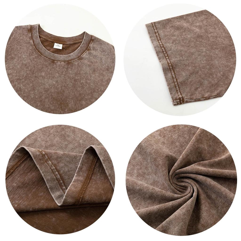 Men's Vintage Neck Short Sleeve T-Shirt for Casual Sporty Wear