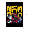 Black Getter Robo  Gurren Cover Metal Sign Plates Customized Design Pub Bar Cave Painting Tin Sign Poster