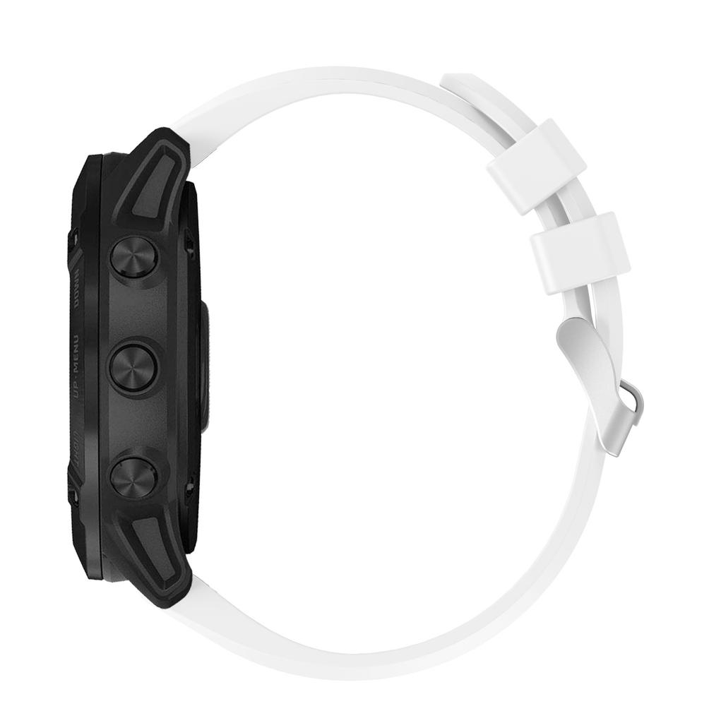 Cross Grain Silicone Smart Watch Band Strap Replacement for Garmin Fenix 7X/6X Sapphire GPS/6X Pro 51mm/6X GPS/5X GPS/5X Plus