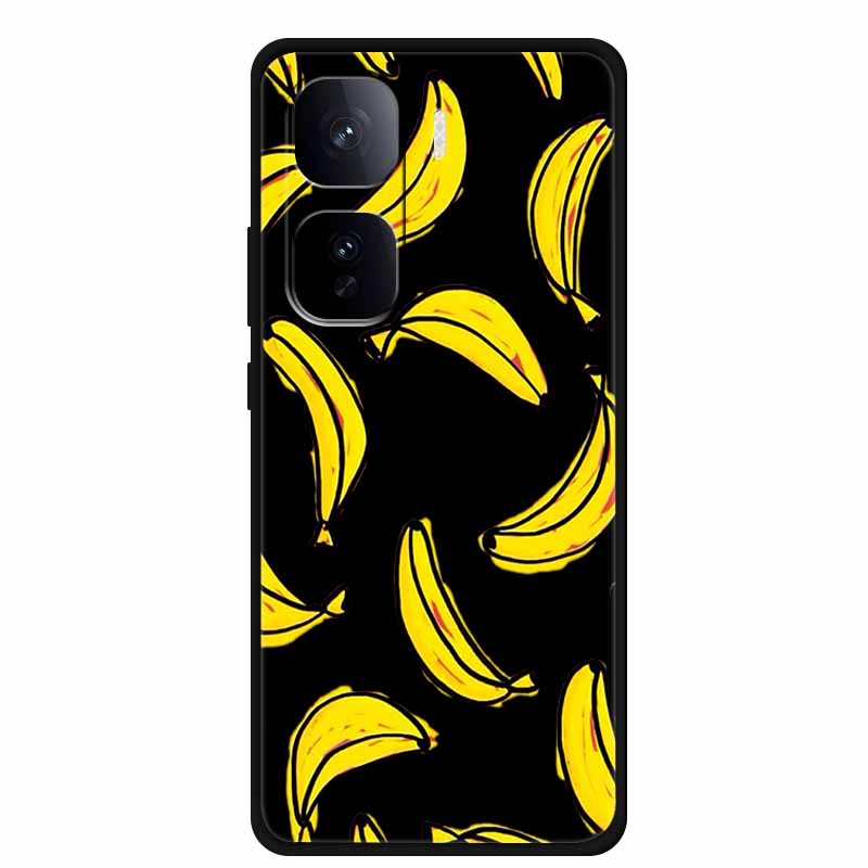 Black Silicone Case For Vivo iQOO Neo 10 Pro Plus Case Cartoon Coque Soft Back Cover For Vivo iQOO Neo 9s Pro Plus Case Funda