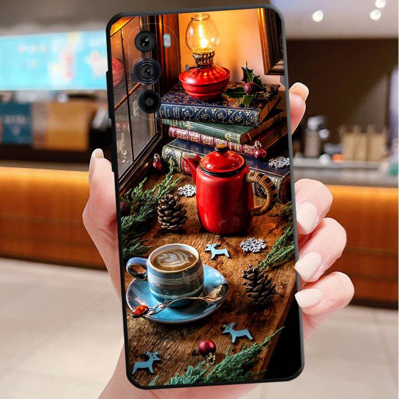 Phone Case For Motorola Edge 50 40 Pro 60 50 40 30 Ultra Neo Fusion Moto G85 G72 G53 G54 G84 G13 G32 Christmas Deer Snowman