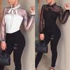 Women Sleeve Long Sexy Stretch Bodycon Bodysuit Tops Casual Leotard Plain Shirt
