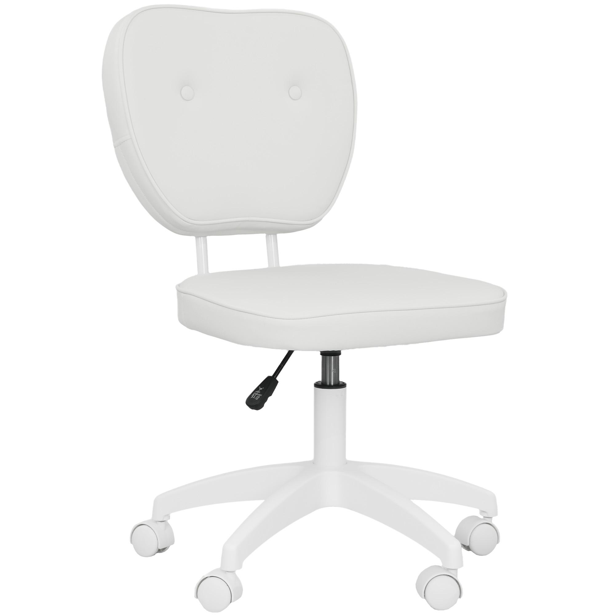 Armless office chair, office armchair, adjustable