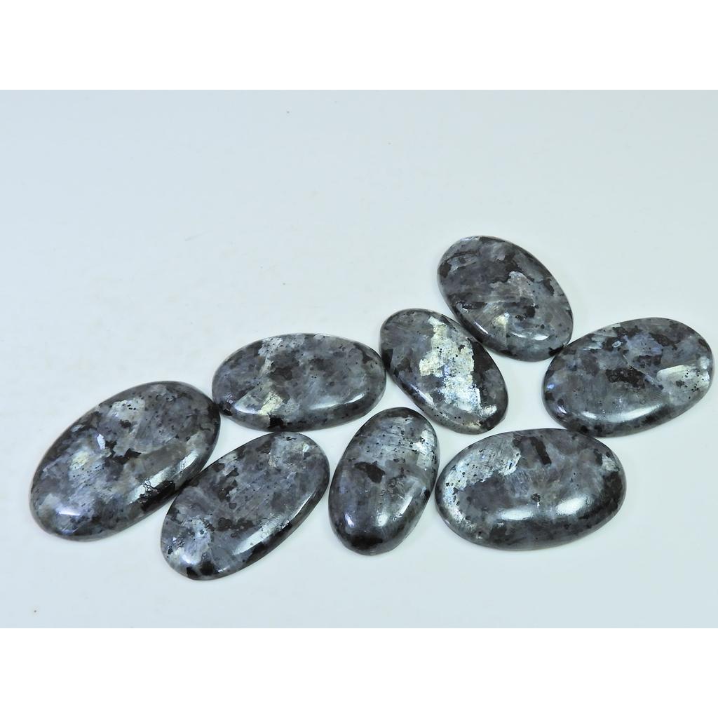 311Cts. Natural Larvikite Oval Shape Cabochon Loose Gemstone 8Pcs Lot C-1928