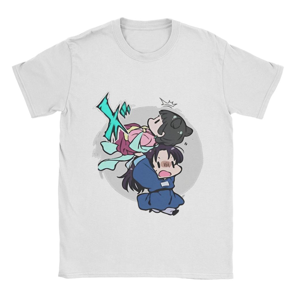 Men's T-Shirts Kusuriya No Hitorigoto  Funny Pure Cotton Tees Sleeve Maomao X Jinshi T Shirts Crew Neck Clothes Birthday Gift