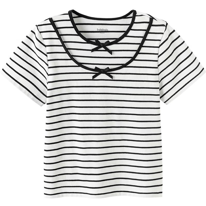 Girls' Sweet Short-Sleeved T-Shirt