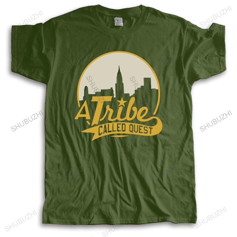 Pánská trička A Tribe Called Quest City Skyline ATCQ HipHop Rap Native Tongues Tričko Bavlna KULATÝ VÝSTŘIH krátký rukáv tričko