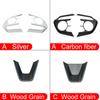 For Toyota RAV4 XA50 - 2022 2023 ABS Carbon Car Steering Wheel Button Panel Cover Trim Stickers Decoration