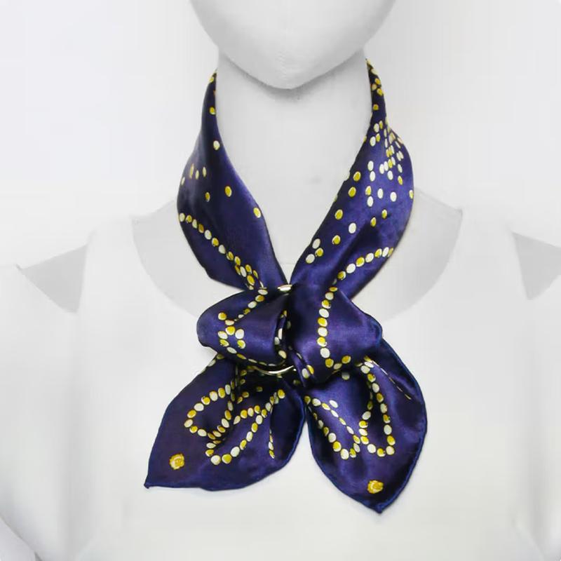 

Aurora Floral Print Mulberry Silk Square Scarf