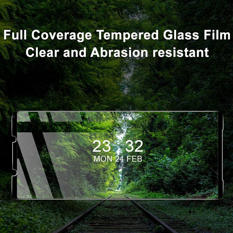 IMAK Complete Covering Ultra Clear Tempered Glass Screen Protector Film Guard for Sony Xperia 1 III 5G
