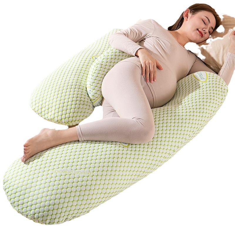 Maternity Summer Side Sleeper Pillow - Lumbar and Belly Support for Pregnant Women