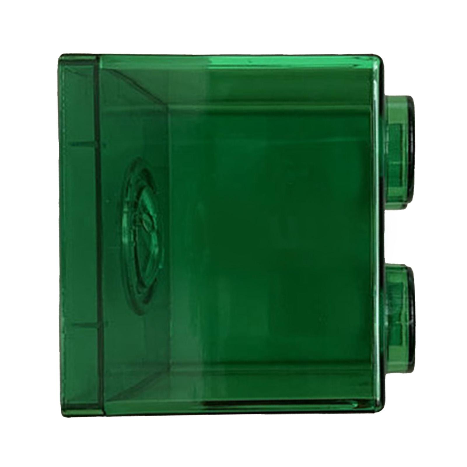 

Clear Money Saving Bank Building Block Design Rectangular Transparent Coin Saving Box for Kids Boys Girls Transparent Green