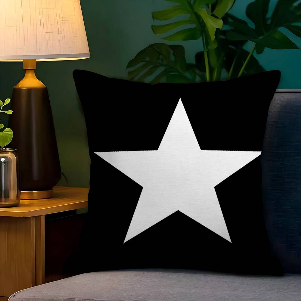 Federa per Cuscino a Forma di Stella Toon Regalo Copricuscino Camera da Letto Casa Divano Sedia Seduta Decorazione Federa