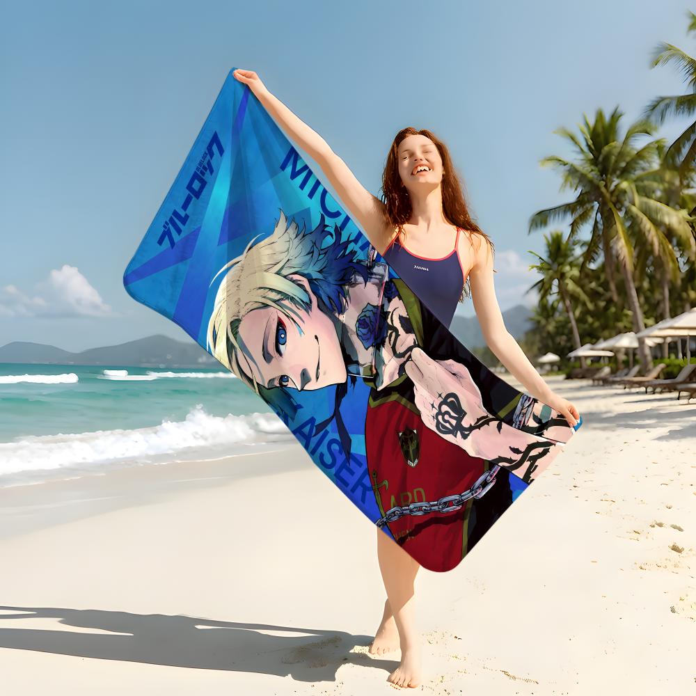 Anime B-BlueLock Towel Beach Blanket Towel  For Travel Gym Shower Luxury Lightweight Camping Pool hot