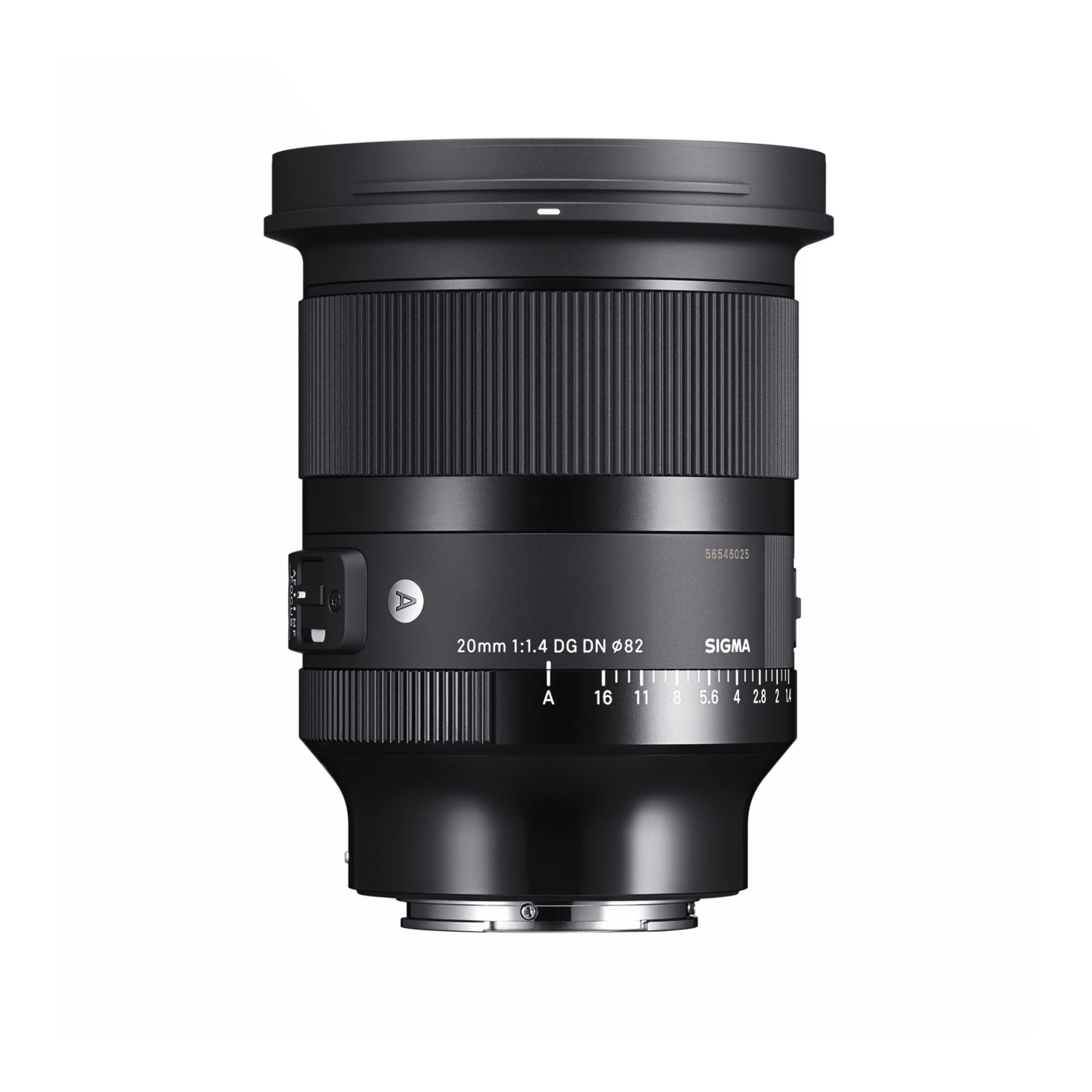 

Sigma 20mm DG DN Lens for Sony Single Wide Mirrorless Cameras F1.4 E-Mount, Focus, Angle, Full-Frame чорний
