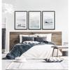 Soft Blue Coastal Surf Wall Art Prints, Minimalist Ocean Wave Beach Canvas Posters, Neutral Boho Living Room Home Decor Gifts