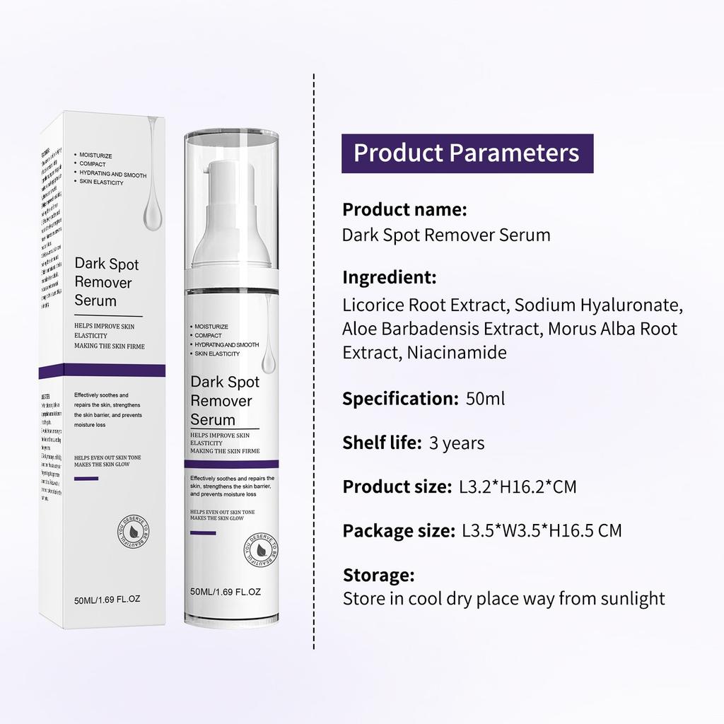 Bright Face Dot Serum Stop Freckle Balm Hydrating And Whitening Serum With Whitening Motherwort Tannic Damascus Rose 50ml