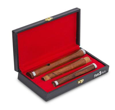 Flauta Irlandesa D de Palo de Rosa con Estuche Tres Piezas 23" Instrumentos de Viento Musicales