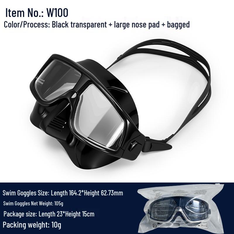 High-Definition Anti-Fog Adult Waterproof Swimming Goggles - Unisex Large Frame Design