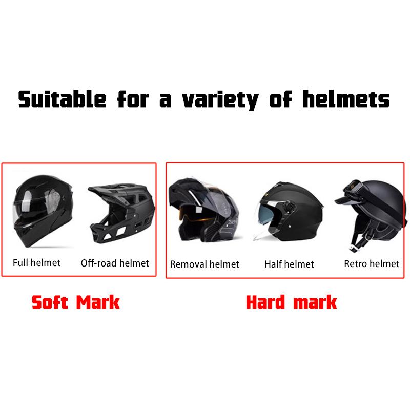 Motorcycle Helmet Headset Stereo BT 5.0 Bluetooth Wireless Helmet Headset Hands Free Call Music Motorbike Waterproof Headphone