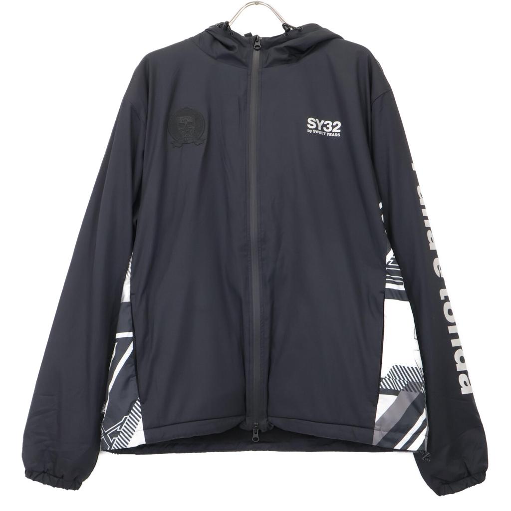 SY32 by SWEET YEARS Black 12551 Back Boa Zip Hoodie Jacket Jacket XL blackUsed