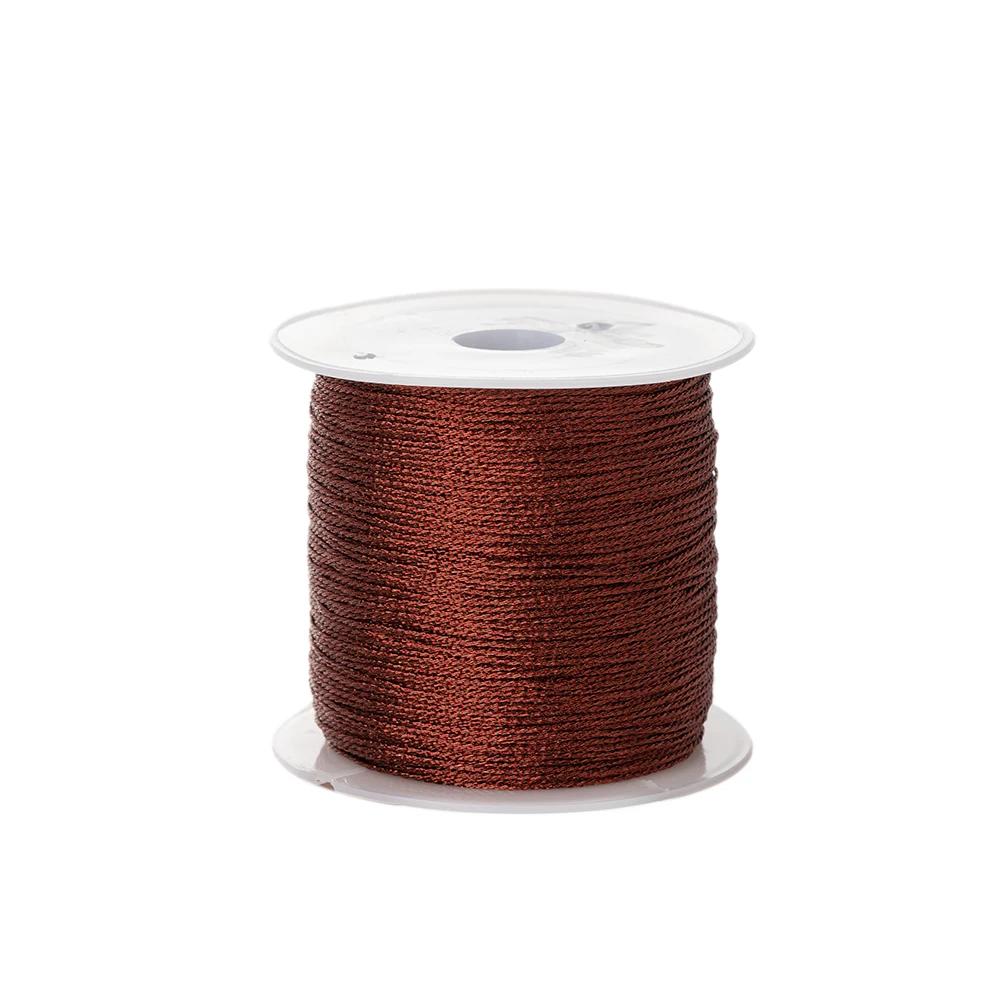 50Meters 0.4mm Colorful Thread For DIY Handmade Necklace Bracelet Braided Rope Embroidery Crochet String Jewelry Making 2046