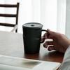 Wanqiantang Ceramic Office Tea Cup - Black Iron Glaze