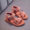 Kids Breathable Summer Sandals, Non-slip Flat Beach Shoes for Toddler Boys & Girls, Lightweight Outdoor Sport Children Footwear
