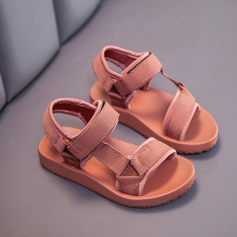Kids Breathable Summer Sandals, Non-slip Flat Beach Shoes for Toddler Boys & Girls, Lightweight Outdoor Sport Children Footwear