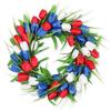 Garland Simulation Tulip Garland Door Ring Decoration Flower Silk Flower Simulation Flower Wall Decoration Pendant