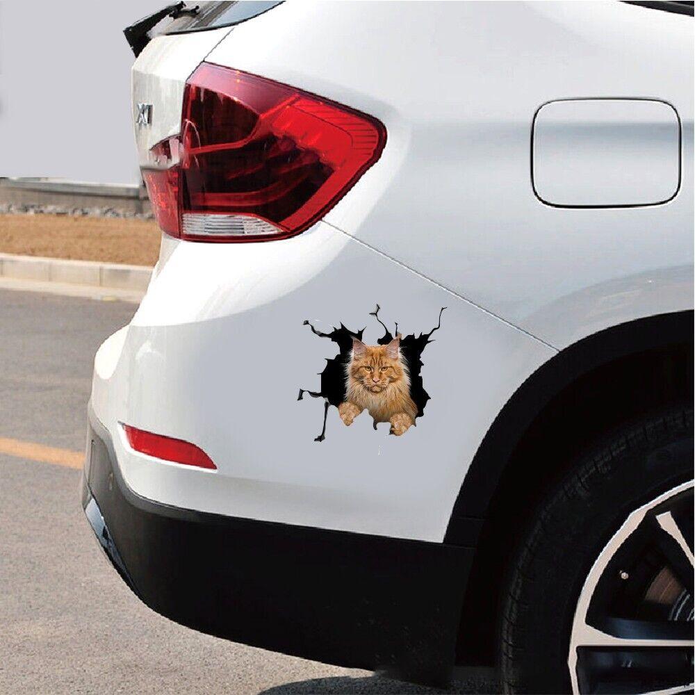 3D Cat Sticker Vinyl Window Decal Accessories For Car Truck Exterior Decoration