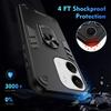 For Xiaomi Redmi 13C 5G/13C 4G/13R 5G/Poco C65 4G/Poco M6 5G Case PC+TPU Drop Defend Phone Cover with Ring Kickstand