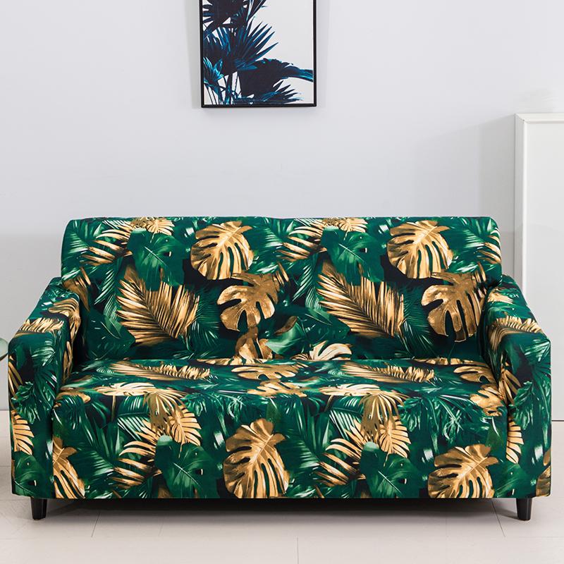 Floral Printing Sofa Cover for Living Room Slipcovers Sofa Cover Cotton Elastic Couch Cover Sofa Towel Chair Protector 1PC