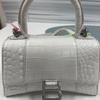 [Pre-Owned] Balenciaga Hourglass XS Top Handle Bag 'White' - Good #UI3OQS