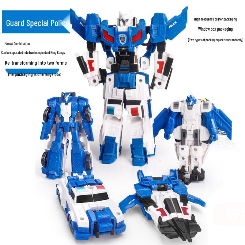 Large Transforming Magnetic Robot Toy for Boys