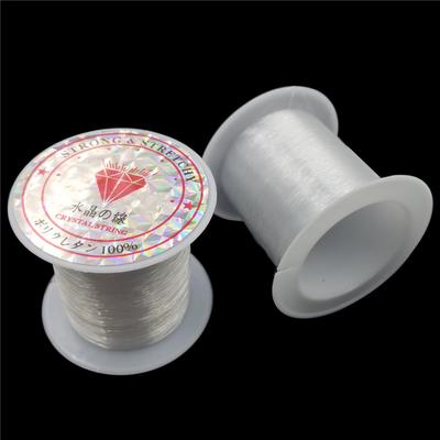Högkvalitativt elastiskt/oelastiskt rep Transparent Fish Line strängtråd för DIY Armband Smycken Tillbehör