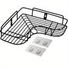 1/2pcs Bathroom Shelf, Shower Caddy Rack, Bathroom Kitchen No Punching Triangle Storage Rack, Shower Shelf, Shampoo Storage Rack Holder