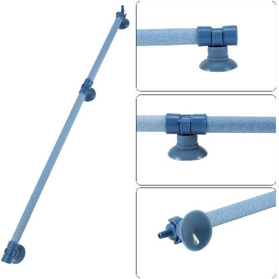 Zerone Air Stone Bubble, Fish Tank Aquarium Air Bubble Wall Air Stone Tube Spray Aeration Tube for Fish Tank(18")