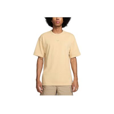 Camiseta de Manga Corta con Logo de Color Sólido para Hombre, Esenciales Premium de Ropa Deportiva, Color Sésamo-Marrón DO7393-252