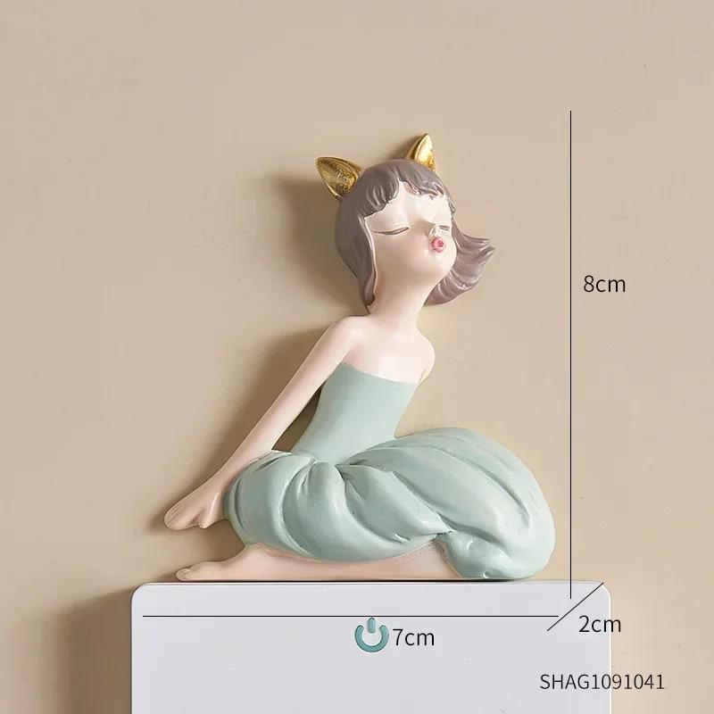 

Домашний декор Креативные наклейки на переключатели Офисные аксессуары Милые поделки для девочек из смолы Украшения для интерьера Наклейки на стену Подарок