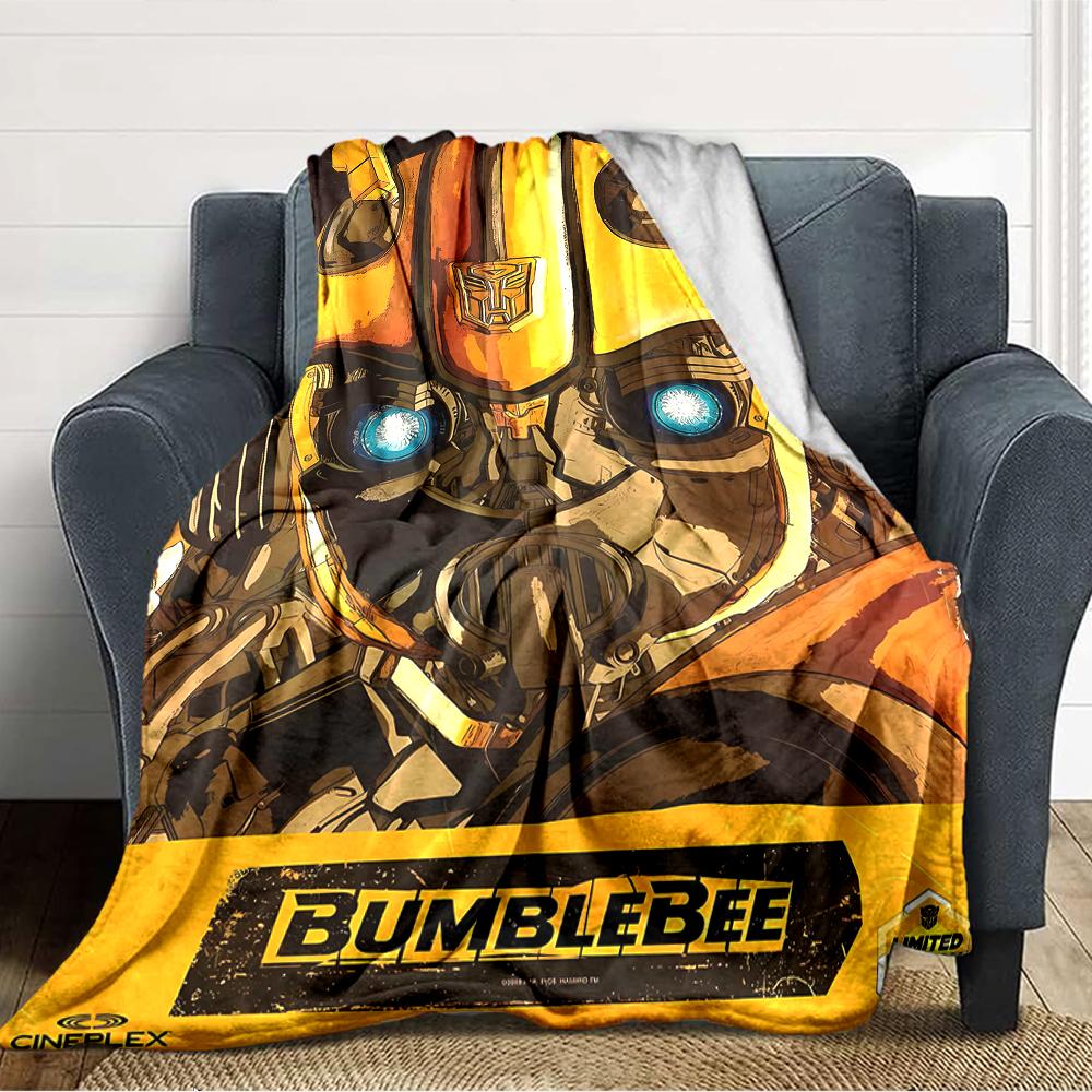 1pc Bumblebee1 Blanket, Gift, for Men and Women, Soft Blanket, Good for Sofa Bed Couch Travel, Lightweight Flannel Blanket