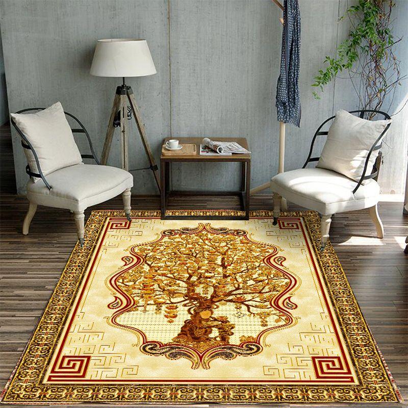 New Chinese Carpet Living Room Chinese Style Household Anti-Skid Bedroom Bedside Study Floor Mat Tea Table Blanket