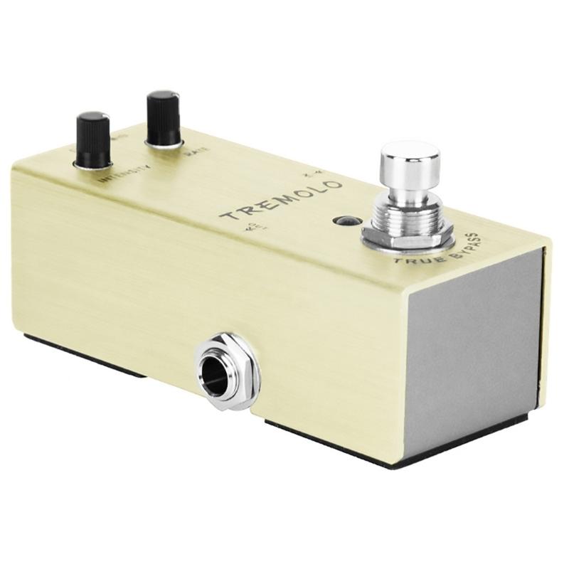 Portable Tremolo Effect Pedal Guitar Effects Box Multi Instrument Compatibility Effect Controller for Stage Practice