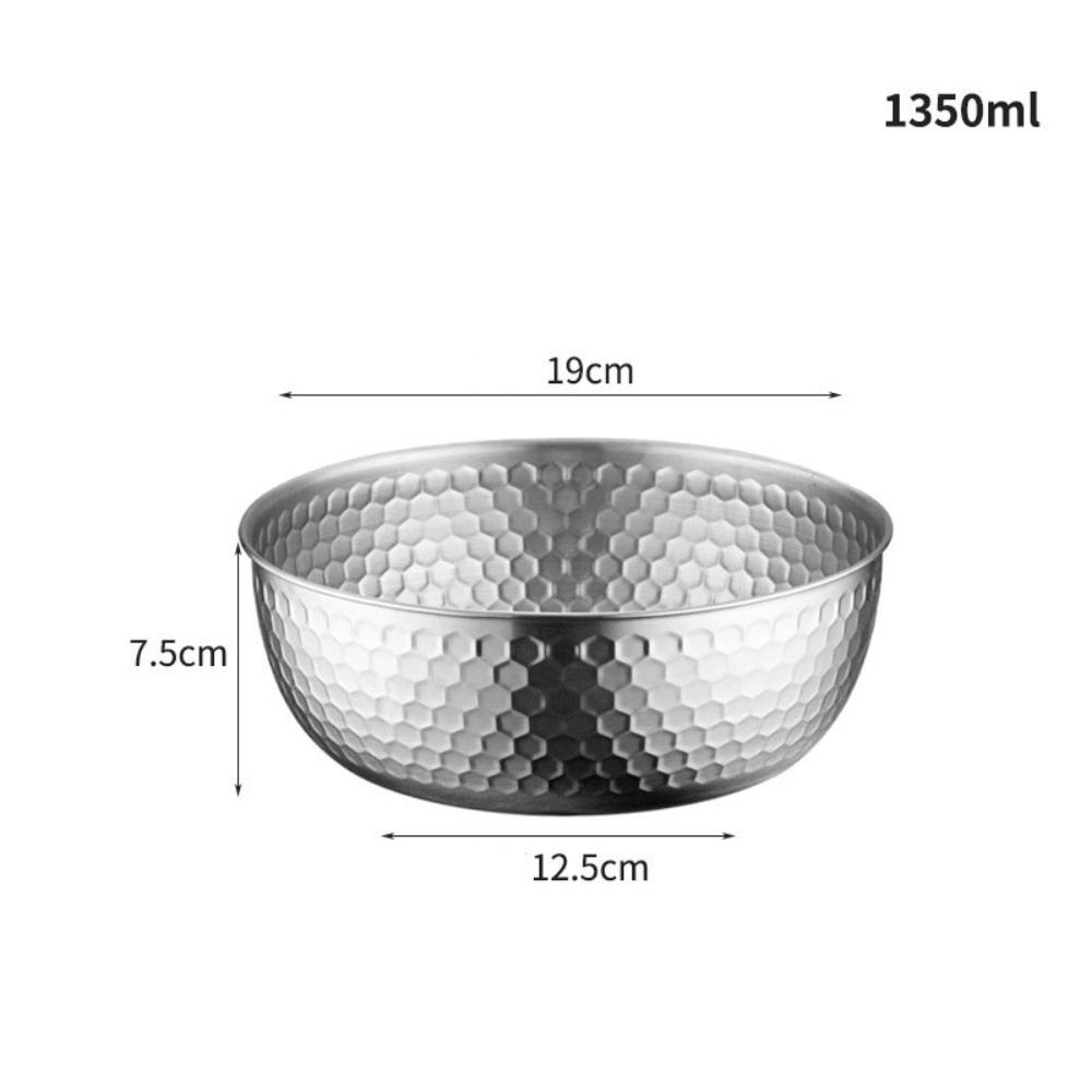 Hammered Wash Basin Large Capacity Washing Basket New Soup Bowl Vegetable