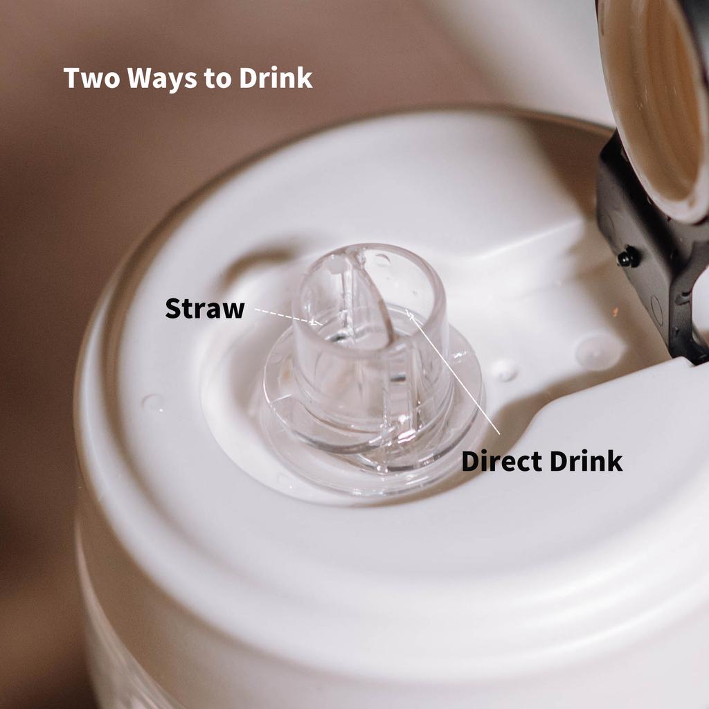 1pc Water Bottles with Straw, Tritan BPA Free, 1500ml/50.7 Oz Sports Water Bottle with Carry Handle LeakProof for Women Men Gym