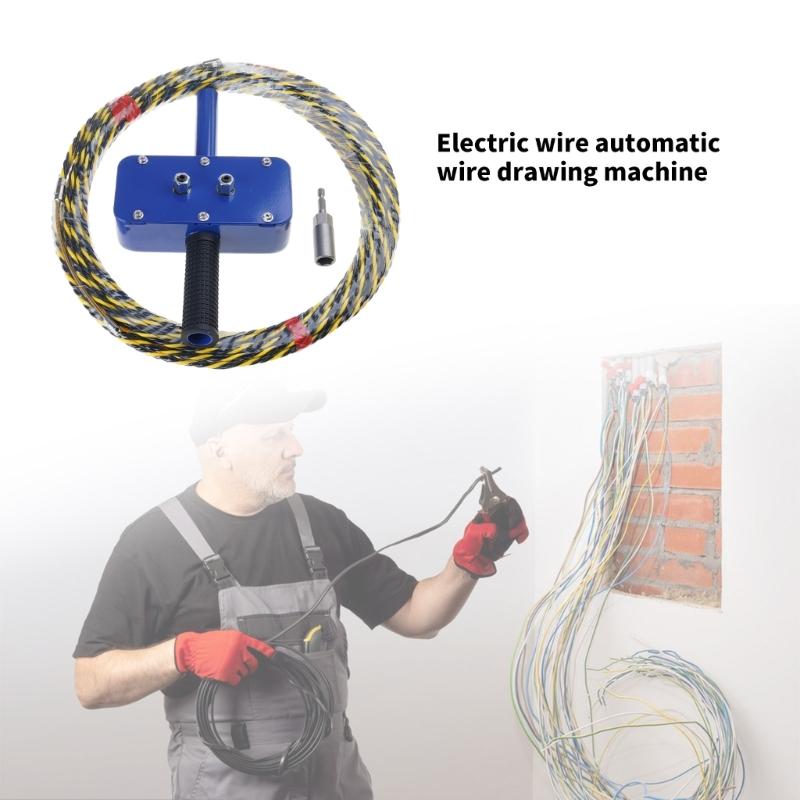 Industrial Electric Cable Puller Automatic Threading Machine Suitable For Electrical Projects Home Renovation DIY Tools