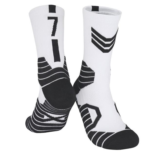 New Style Star Kids Basketball Socks Sport Socks Outdoor Cycling Skateboard Running Breathable Adult Non-Slip Middle Towel Socks