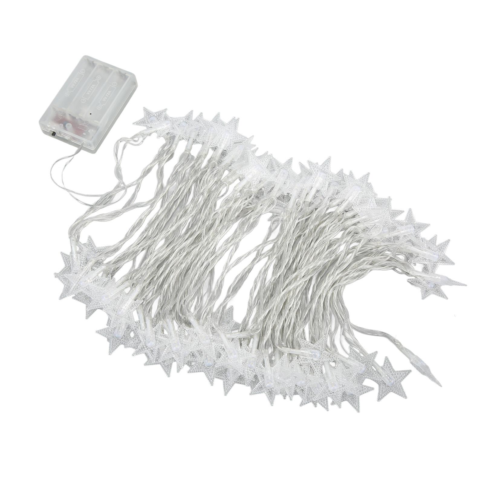 Star String Lights 3 to 4.5V Waterproof 10 Meter Battery Powered LED String Lights with Two Modes String Lights for Outdoor